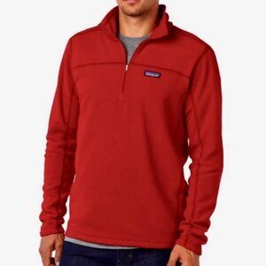 Patagonia Men's Fleece Pullover Red Lightweight Size XS